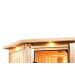  Karibu | Ava Sauna met Dakkraag | Kachel 9 kW Externe Bediening 403060-01